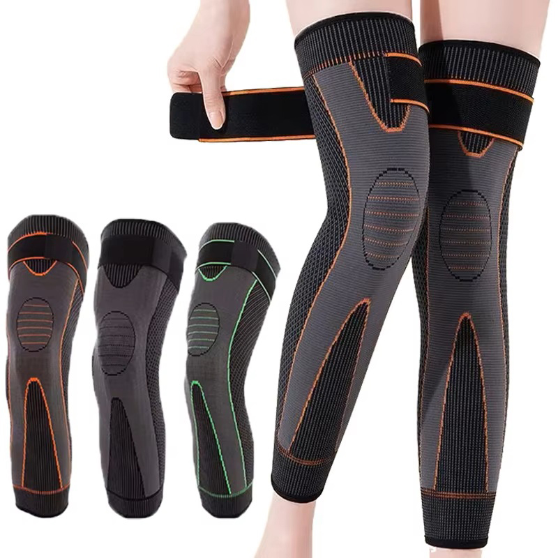 Compression Knee Sleeve - 2개입 압박 무릎 보호대, 스트라이프 디자인