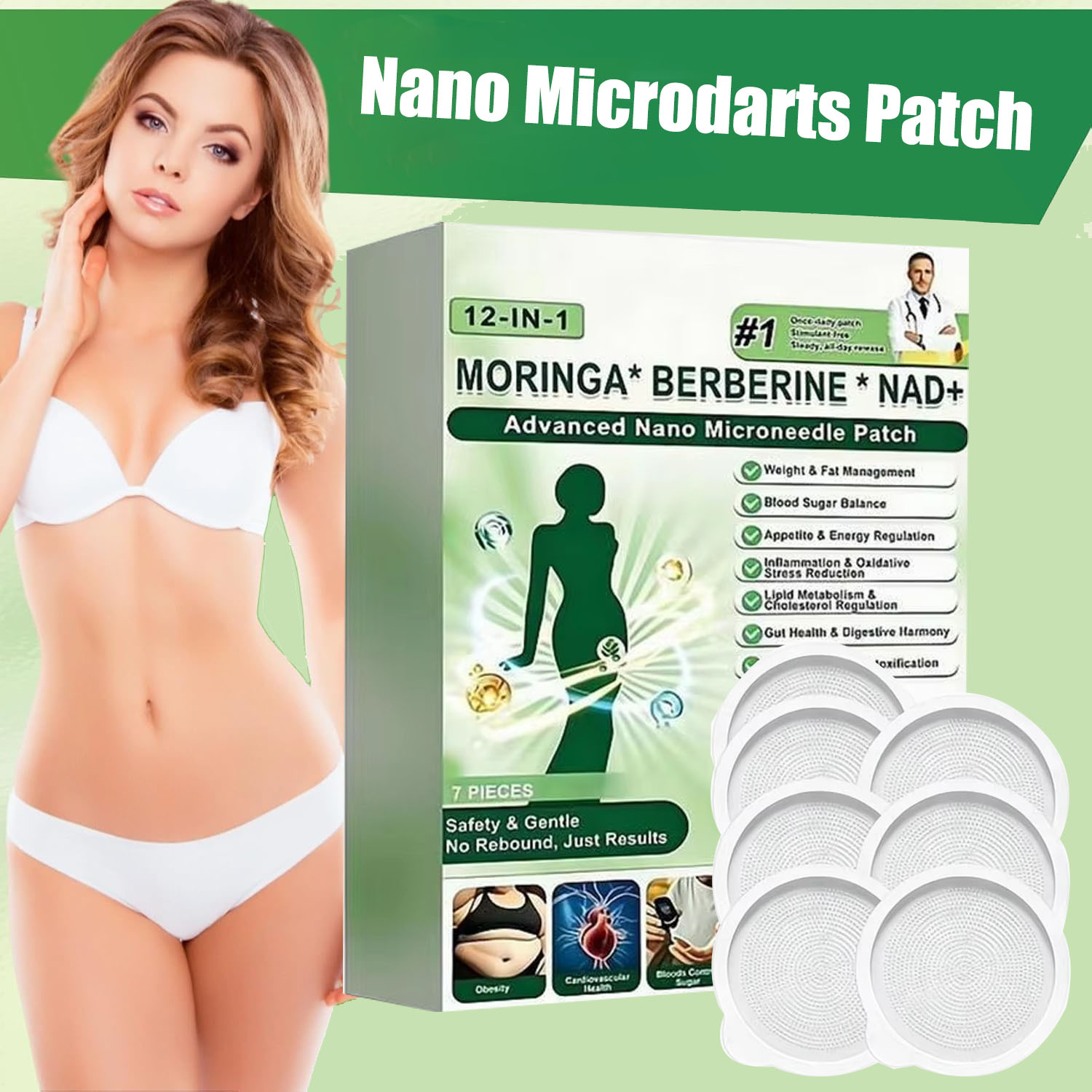 첨단 나노 마이크로니들 스티커 패치, 베르베린 X NA - Xbody Health & Wellness Functional Integrative Medicine Office & Medical Spa Wayne 리뷰 및 가격