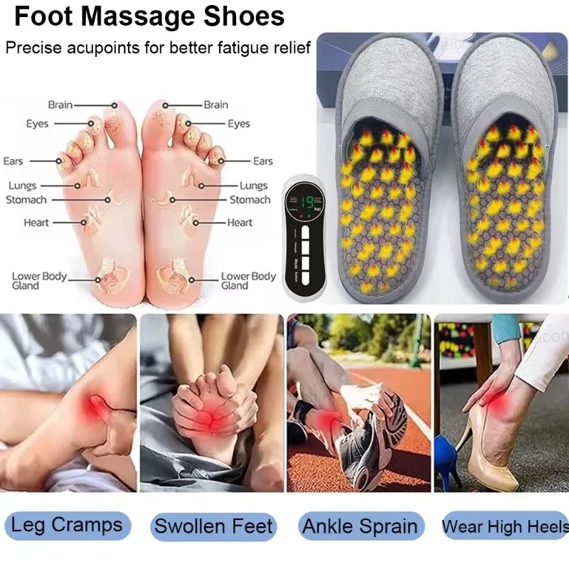 지압 자극 전기 EMS 발 마사지 신발 전극 미세전류  - Ems Foot Massager 리뷰 및 가격