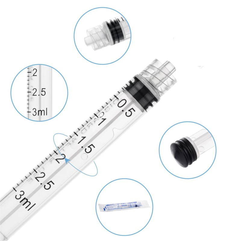 3ml 20 50 100Pcs 루어락 실험실 전용 주사 - Health Wellness Solutions 리뷰 및 가격